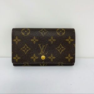 LOUIS VUITTON Porutomone-Bie Torezoru Wallet